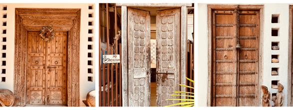 Hölzerne Türen im Wooden Door Cafe - magic